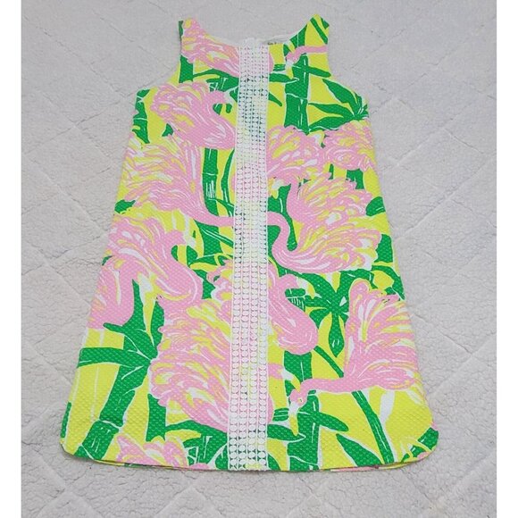 Lilly Pulitzer Girl's Multicolor Fan Dance Dress Sleeveless Back Zip Size L - Picture 5 of 10